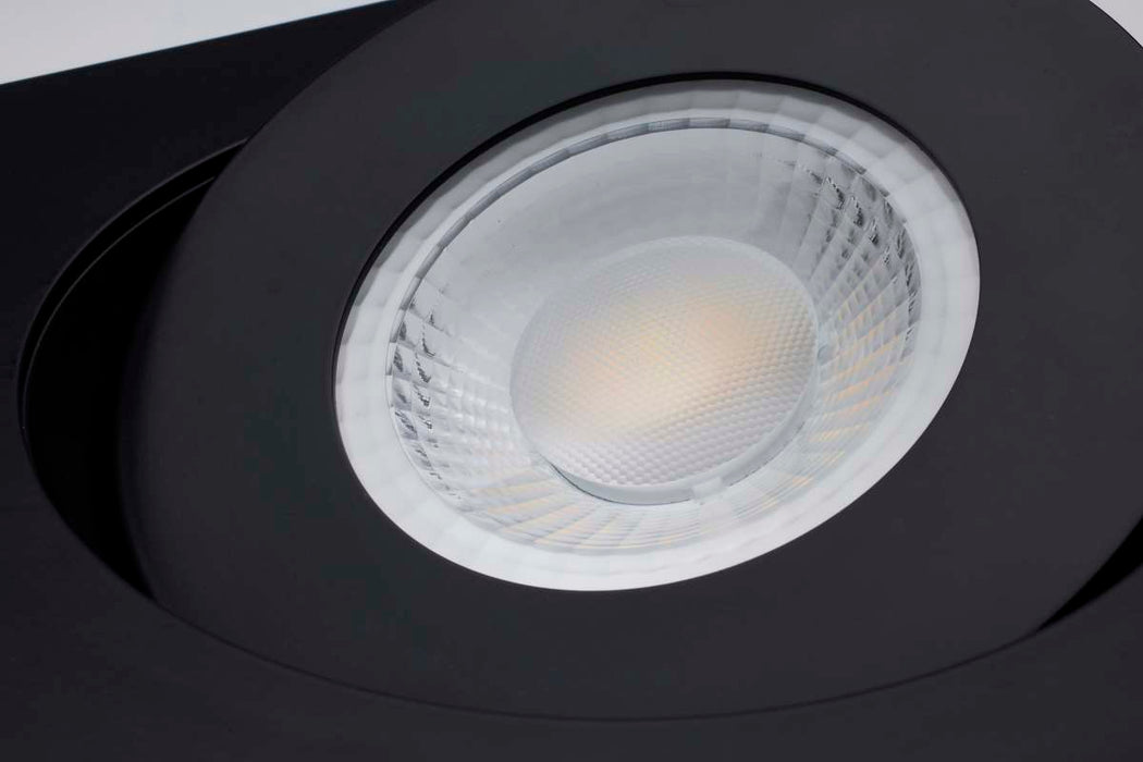 Remote Driver LED Downlight Satco S11863 15 Watt - CCT Selectable - LED Direct Wire Downlight - Gimbaled - 6 Inch Square - Remote Driver - Black Satco