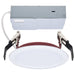 Remote Driver LED Downlight Satco S11864R1 10 Watt LED - Fire Rated 4 Inch Direct Wire Slim Fit Flat Face Downlight - Round Shape - White Finish - CCT Selectable - 120 Volts - Dimmable Satco