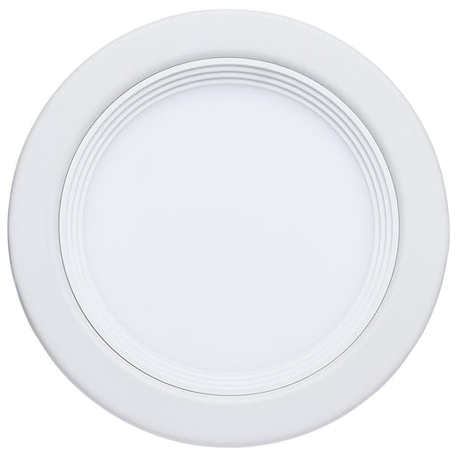 Remote Driver LED Downlight Satco S11865R1 10 Watt LED - Fire Rated 4 Inch Direct Wire Slim Fit Step Baffle Downlight - Round Shape - White Finish - CCT Selectable - 120 Volts - Dimmable Satco