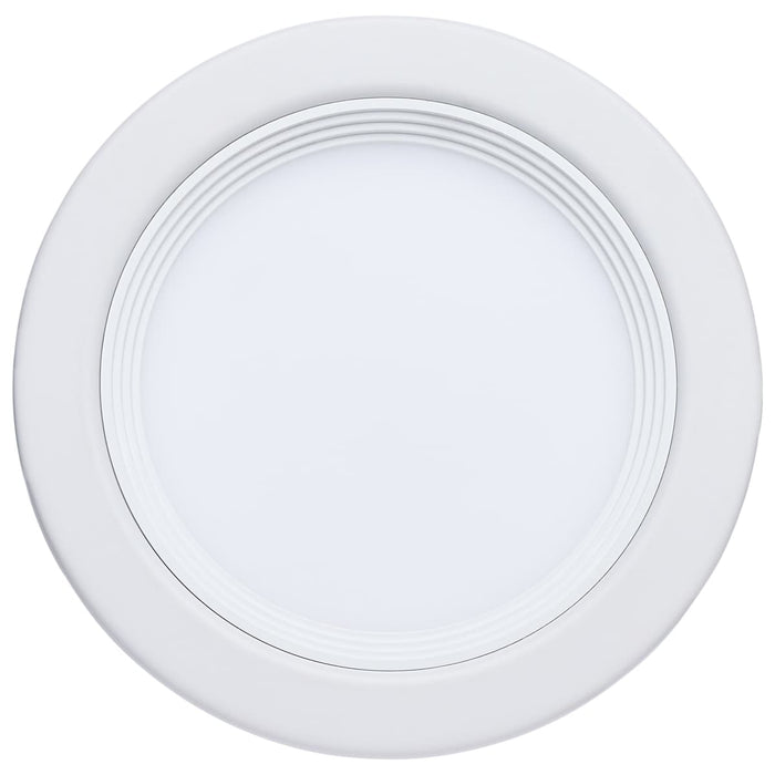 Remote Driver LED Downlight Satco S11865R1 10 Watt LED - Fire Rated 4 Inch Direct Wire Slim Fit Step Baffle Downlight - Round Shape - White Finish - CCT Selectable - 120 Volts - Dimmable Satco