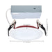 Remote Driver LED Downlight Satco S11865R1 10 Watt LED - Fire Rated 4 Inch Direct Wire Slim Fit Step Baffle Downlight - Round Shape - White Finish - CCT Selectable - 120 Volts - Dimmable Satco