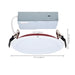 Remote Driver LED Downlight Satco S11866R1 13 Watt LED - Fire Rated 6 Inch Direct Wire Slim Fit Flat Face Downlight - Round Shape - White Finish - CCT Selectable - 120 Volts - Dimmable Satco