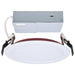 Remote Driver LED Downlight Satco S11866R1 13 Watt LED - Fire Rated 6 Inch Direct Wire Slim Fit Flat Face Downlight - Round Shape - White Finish - CCT Selectable - 120 Volts - Dimmable Satco