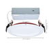Remote Driver LED Downlight Satco S11867R1 13 Watt LED - Fire Rated 6 Inch Direct Wire Slim Fit Step Baffle Downlight - Round Shape - White Finish - CCT Selectable - 120 Volts - Dimmable Satco