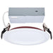 Remote Driver LED Downlight Satco S11867R1 13 Watt LED - Fire Rated 6 Inch Direct Wire Slim Fit Step Baffle Downlight - Round Shape - White Finish - CCT Selectable - 120 Volts - Dimmable Satco