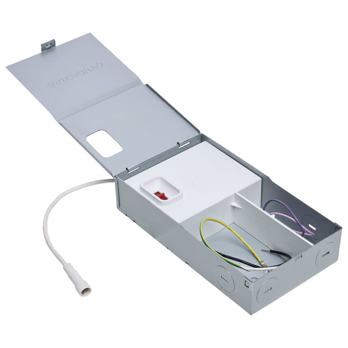 Remote Driver LED Downlight Satco S11868R1 10 Watt LED - Fire Rated 4 Inch - Direct Wire Slim Fit Flat Face Downlight - Round Shape - White Finish - CCT Selectable - 120-277 Volts - 0-10V Dimmable Satco