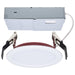 Remote Driver LED Downlight Satco S11868R1 10 Watt LED - Fire Rated 4 Inch - Direct Wire Slim Fit Flat Face Downlight - Round Shape - White Finish - CCT Selectable - 120-277 Volts - 0-10V Dimmable Satco