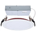 Remote Driver LED Downlight Satco S11869R1 13 Watt LED - Fire Rated 6 Inch - Direct Wire Slim Fit Flat Face Downlight - Round Shape - White Finish - CCT Selectable - 120-277 Volts - 0-10V Dimmable Satco