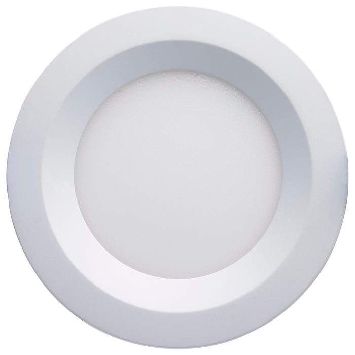 Direct Wire LED Downlight Satco S11870R1 10 Watt LED Direct Wire Downlight - Slimfit - Smooth Baffle - 4 Inch - CCT Selectable - Round - Remote Driver - White Finish Satco