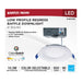 Direct Wire LED Downlight Satco S11870R1 10 Watt LED Direct Wire Downlight - Slimfit - Smooth Baffle - 4 Inch - CCT Selectable - Round - Remote Driver - White Finish Satco