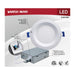 Direct Wire LED Downlight Satco S11870R1 10 Watt LED Direct Wire Downlight - Slimfit - Smooth Baffle - 4 Inch - CCT Selectable - Round - Remote Driver - White Finish Satco