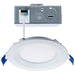 Direct Wire LED Downlight Satco S11870R1 10 Watt LED Direct Wire Downlight - Slimfit - Smooth Baffle - 4 Inch - CCT Selectable - Round - Remote Driver - White Finish Satco