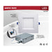Direct Wire LED Downlight Satco S11873R1 12 Watt LED Direct Wire Downlight - Slimfit - Smooth Baffle - 6 Inch - CCT Selectable - Square - Remote Driver - White Finish Satco