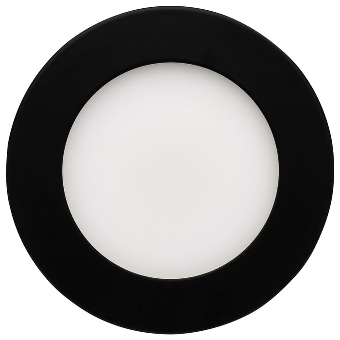 Direct Wire LED Downlight Satco S11874R1 10 Watt LED Direct Wire Downlight - 4-Inch - CCT Selectable - Round - Remote Driver - Black Finish Satco