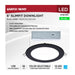 Direct Wire LED Downlight Satco S11875R1 12 Watt LED Direct Wire Downlight - 6-Inch - CCT Selectable - Round - Remote Driver - Black Finish Satco