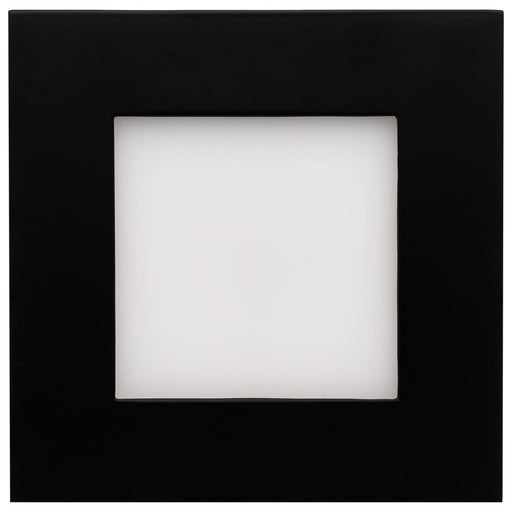 Direct Wire LED Downlight Satco S11876R1 10 Watt LED Direct Wire Downlight - 4-Inch - CCT Selectable - Square - Remote Driver - Black Finish Satco