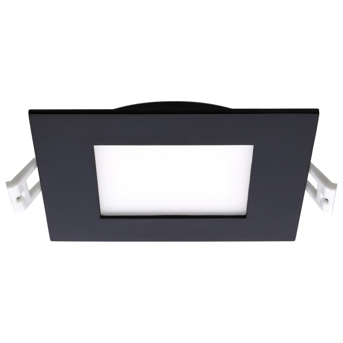 Direct Wire LED Downlight Satco S11876R1 10 Watt LED Direct Wire Downlight - 4-Inch - CCT Selectable - Square - Remote Driver - Black Finish Satco