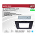 Direct Wire LED Downlight Satco S11877R1 12 Watt LED Direct Wire Downlight - 6-Inch - CCT Selectable - Square - Remote Driver - Black Finish Satco
