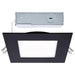 Direct Wire LED Downlight Satco S11877R1 12 Watt LED Direct Wire Downlight - 6-Inch - CCT Selectable - Square - Remote Driver - Black Finish Satco