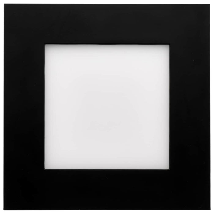 Remote Driver LED Downlight Satco S11877 12 Watt - LED Direct Wire Downlight - Edge-lit - 6 inch - CCT Selectable - 120 volt - Dimmable - Square - Remote Driver - Black Finish Satco