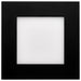 Remote Driver LED Downlight Satco S11877 12 Watt - LED Direct Wire Downlight - Edge-lit - 6 inch - CCT Selectable - 120 volt - Dimmable - Square - Remote Driver - Black Finish Satco
