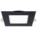Remote Driver LED Downlight Satco S11877 12 Watt - LED Direct Wire Downlight - Edge-lit - 6 inch - CCT Selectable - 120 volt - Dimmable - Square - Remote Driver - Black Finish Satco
