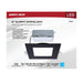 Remote Driver LED Downlight Satco S11877 12 Watt - LED Direct Wire Downlight - Edge-lit - 6 inch - CCT Selectable - 120 volt - Dimmable - Square - Remote Driver - Black Finish Satco