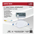 Downlight Satco S11879 14 Watt - 6" - Directional Low-Profile Downlight - CCT Selectable - 120 Volt - White Finish Satco