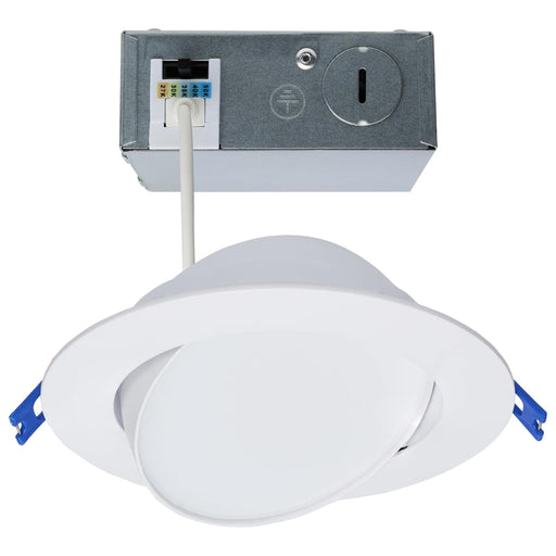 Downlight Satco S11879 14 Watt - 6" - Directional Low-Profile Downlight - CCT Selectable - 120 Volt - White Finish Satco