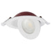 Remote Driver LED Downlight Satco S11880 9 Watt LED - Fire Rated - 4 Inch Direct Wire Directional Downlight - Round Shape - White Finish - CCT Selectable - Dimmable - 120 Volts Satco