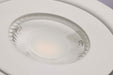 Remote Driver LED Downlight Satco S11880 9 Watt LED - Fire Rated - 4 Inch Direct Wire Directional Downlight - Round Shape - White Finish - CCT Selectable - Dimmable - 120 Volts Satco