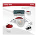 Remote Driver LED Downlight Satco S11880 9 Watt LED - Fire Rated - 4 Inch Direct Wire Directional Downlight - Round Shape - White Finish - CCT Selectable - Dimmable - 120 Volts Satco