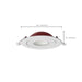Remote Driver LED Downlight Satco S11880 9 Watt LED - Fire Rated - 4 Inch Direct Wire Directional Downlight - Round Shape - White Finish - CCT Selectable - Dimmable - 120 Volts Satco