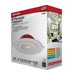 Remote Driver LED Downlight Satco S11881 15 Watt LED - Fire Rated - 6 Inch Direct Wire Directional Downlight - Round Shape - White Finish - CCT Selectable - Dimmable - 120 Volts Satco