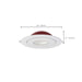 Remote Driver LED Downlight Satco S11881 15 Watt LED - Fire Rated - 6 Inch Direct Wire Directional Downlight - Round Shape - White Finish - CCT Selectable - Dimmable - 120 Volts Satco