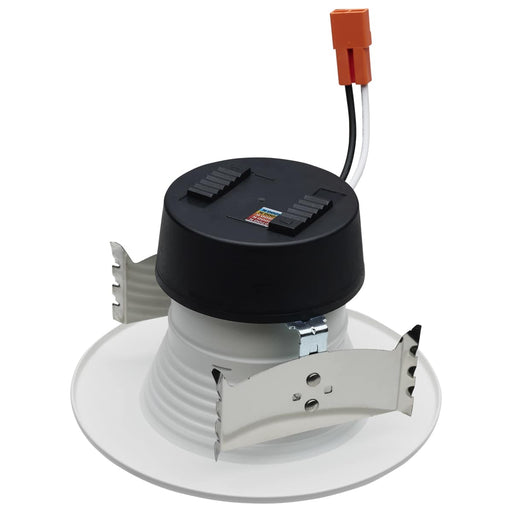 Downlight Retrofit Satco S11882 Field Selectable LED Downlight Retrofit - Deep Baffle - 5.8/7/9.5 Watts - 27K/30K/35K/40K/50K CCT - 4 Inch - Round Shape - White Finish - 120 Volts Satco