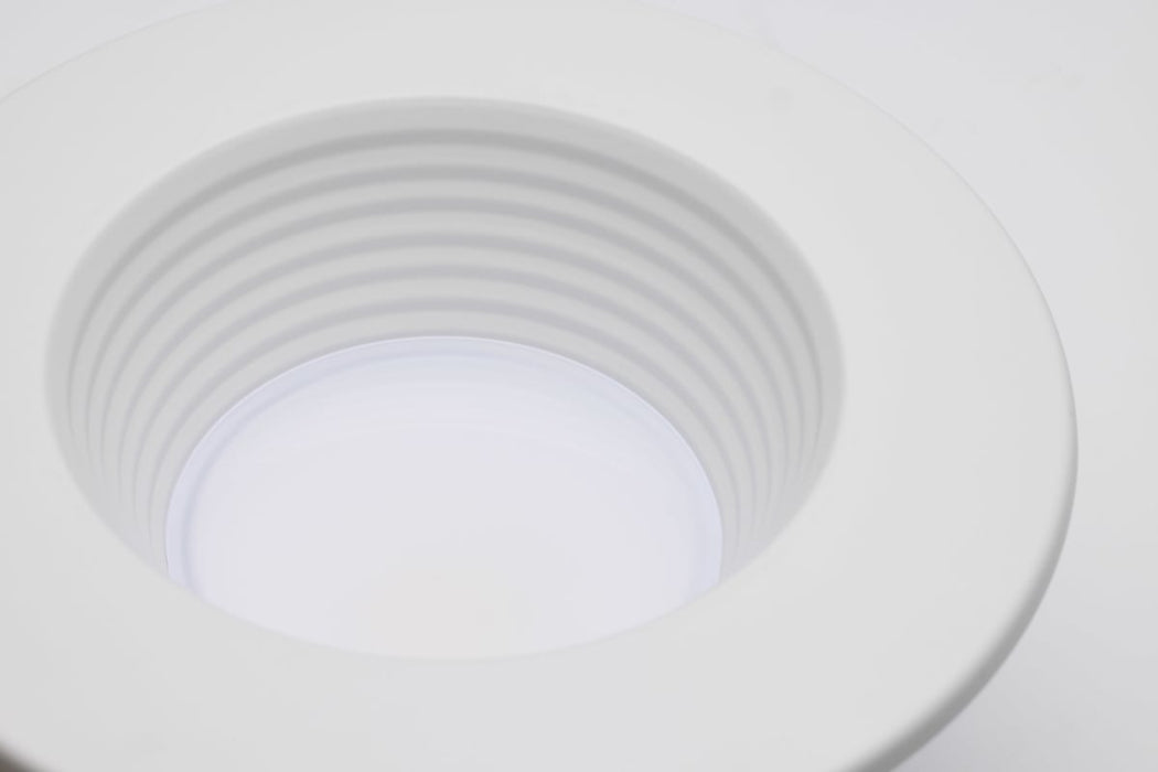 Downlight Retrofit Satco S11882 Field Selectable LED Downlight Retrofit - Deep Baffle - 5.8/7/9.5 Watts - 27K/30K/35K/40K/50K CCT - 4 Inch - Round Shape - White Finish - 120 Volts Satco