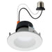 Downlight Retrofit Satco S11882 Field Selectable LED Downlight Retrofit - Deep Baffle - 5.8/7/9.5 Watts - 27K/30K/35K/40K/50K CCT - 4 Inch - Round Shape - White Finish - 120 Volts Satco
