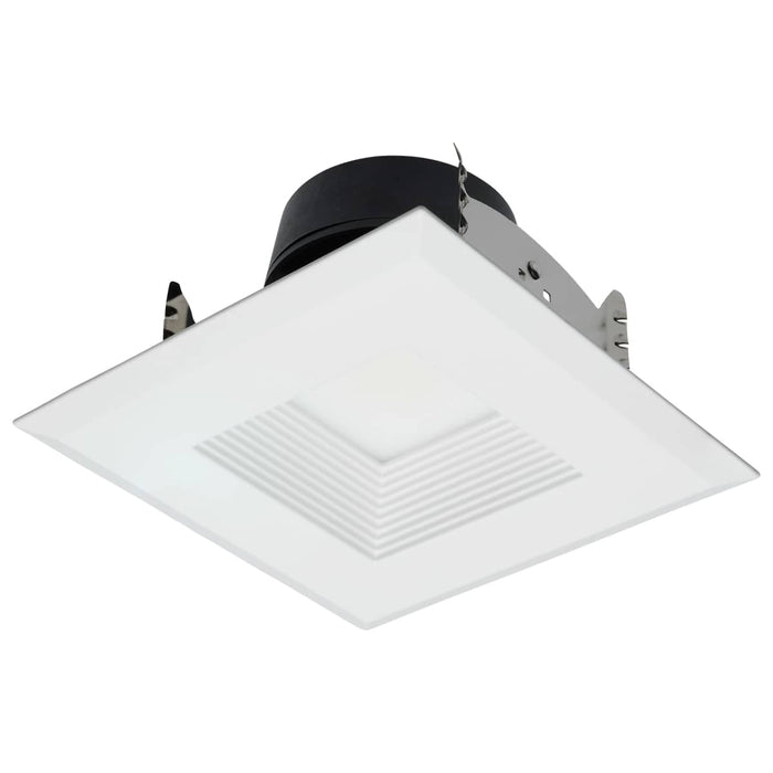 Downlight Retrofit Satco S11884 Field Selectable LED Downlight Retrofit - Deep Baffle - 5.8/7/9.5 Watts - 27K/30K/35K/40K/50K CCT - 4 Inch - Square Shape - White Finish - 120 Volts Satco
