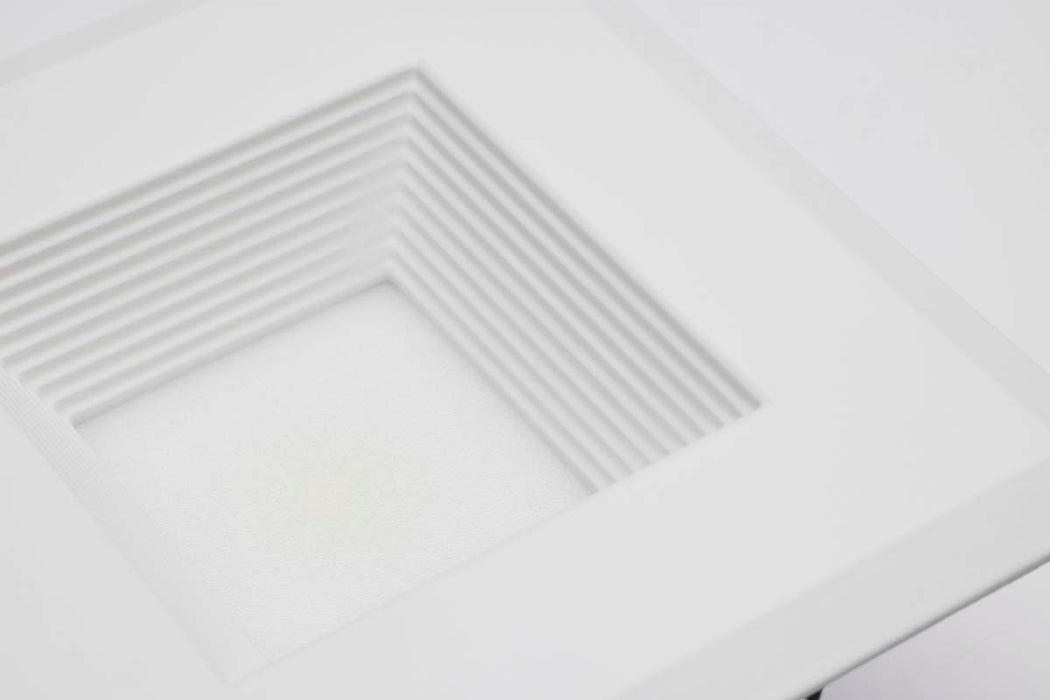 Downlight Retrofit Satco S11884 Field Selectable LED Downlight Retrofit - Deep Baffle - 5.8/7/9.5 Watts - 27K/30K/35K/40K/50K CCT - 4 Inch - Square Shape - White Finish - 120 Volts Satco