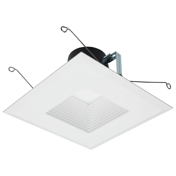 Downlight Retrofit Satco S11885 Field Selectable LED Downlight Retrofit - Deep Baffle - 8/10.5/13.5 Watts - 27K/30K/35K/40K/50K CCT - 5-6 Inch - Square Shape - White Finish - 120 Volts Satco