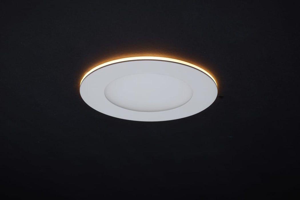 Remote Driver LED Downlight Satco S11886 9 Watt LED Direct Wire Downlight with Night Light - 4 Inch - Remote Driver - CCT Selectable - Dimmable - Round - White Finish Satco