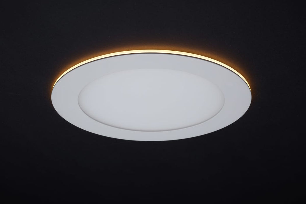 Remote Driver LED Downlight Satco S11887 12 Watt LED Direct Wire Downlight with Night Light - 6 Inch - Remote Driver - CCT Selectable - Dimmable - Round - White Finish Satco