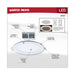Remote Driver LED Downlight Satco S11887 12 Watt LED Direct Wire Downlight with Night Light - 6 Inch - Remote Driver - CCT Selectable - Dimmable - Round - White Finish Satco
