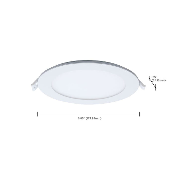 Remote Driver LED Downlight Satco S11887 12 Watt LED Direct Wire Downlight with Night Light - 6 Inch - Remote Driver - CCT Selectable - Dimmable - Round - White Finish Satco