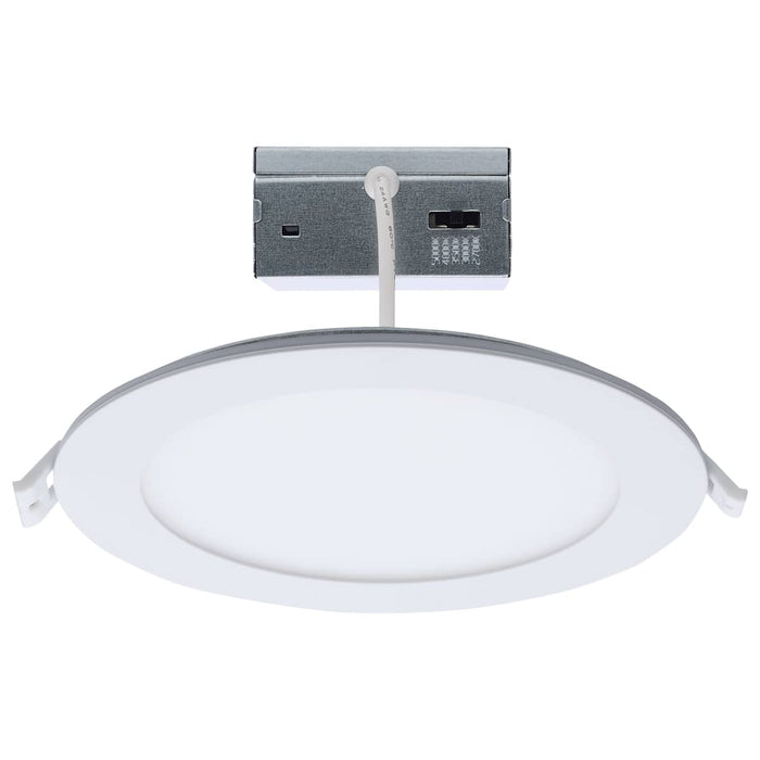 Remote Driver LED Downlight Satco S11887 12 Watt LED Direct Wire Downlight with Night Light - 6 Inch - Remote Driver - CCT Selectable - Dimmable - Round - White Finish Satco