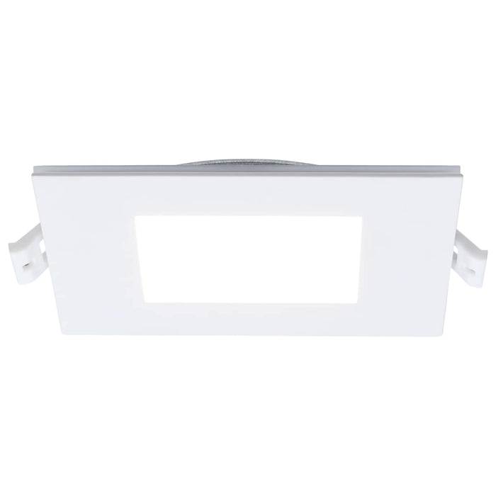 Remote Driver LED Downlight Satco S11888 9 Watt LED Direct Wire Downlight with Night Light - 4 Inch - Remote Driver - CCT Selectable - Dimmable - Square - White Finish Satco