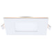 Remote Driver LED Downlight Satco S11888 9 Watt LED Direct Wire Downlight with Night Light - 4 Inch - Remote Driver - CCT Selectable - Dimmable - Square - White Finish Satco