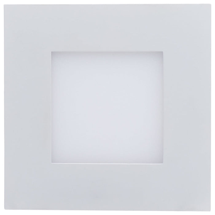 Remote Driver LED Downlight Satco S11888 9 Watt LED Direct Wire Downlight with Night Light - 4 Inch - Remote Driver - CCT Selectable - Dimmable - Square - White Finish Satco