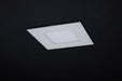 Remote Driver LED Downlight Satco S11888 9 Watt LED Direct Wire Downlight with Night Light - 4 Inch - Remote Driver - CCT Selectable - Dimmable - Square - White Finish Satco